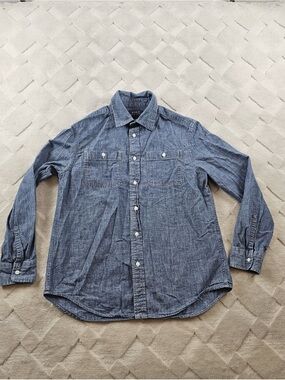 Polo Ralph Lauren Chambray Shirt Youth Large Blue Button Up